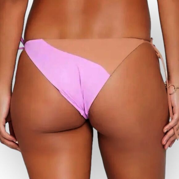 L*Space Bikini Set XL Wilder Top and Dani Full Cut Bottom in Rosebud and Putty - Picture 9 of 11